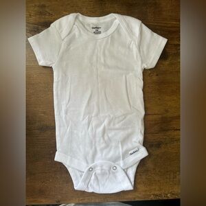 Gerber White Baby Onesie